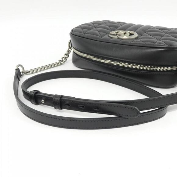 GUCCI Black GG Marmont Shoulder Bag - Picture 7 of 8